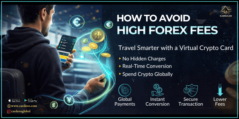 Virtual crypto card for travel