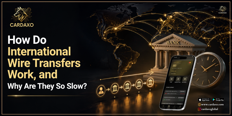 International wire transfer process explained and compared to crypto cards