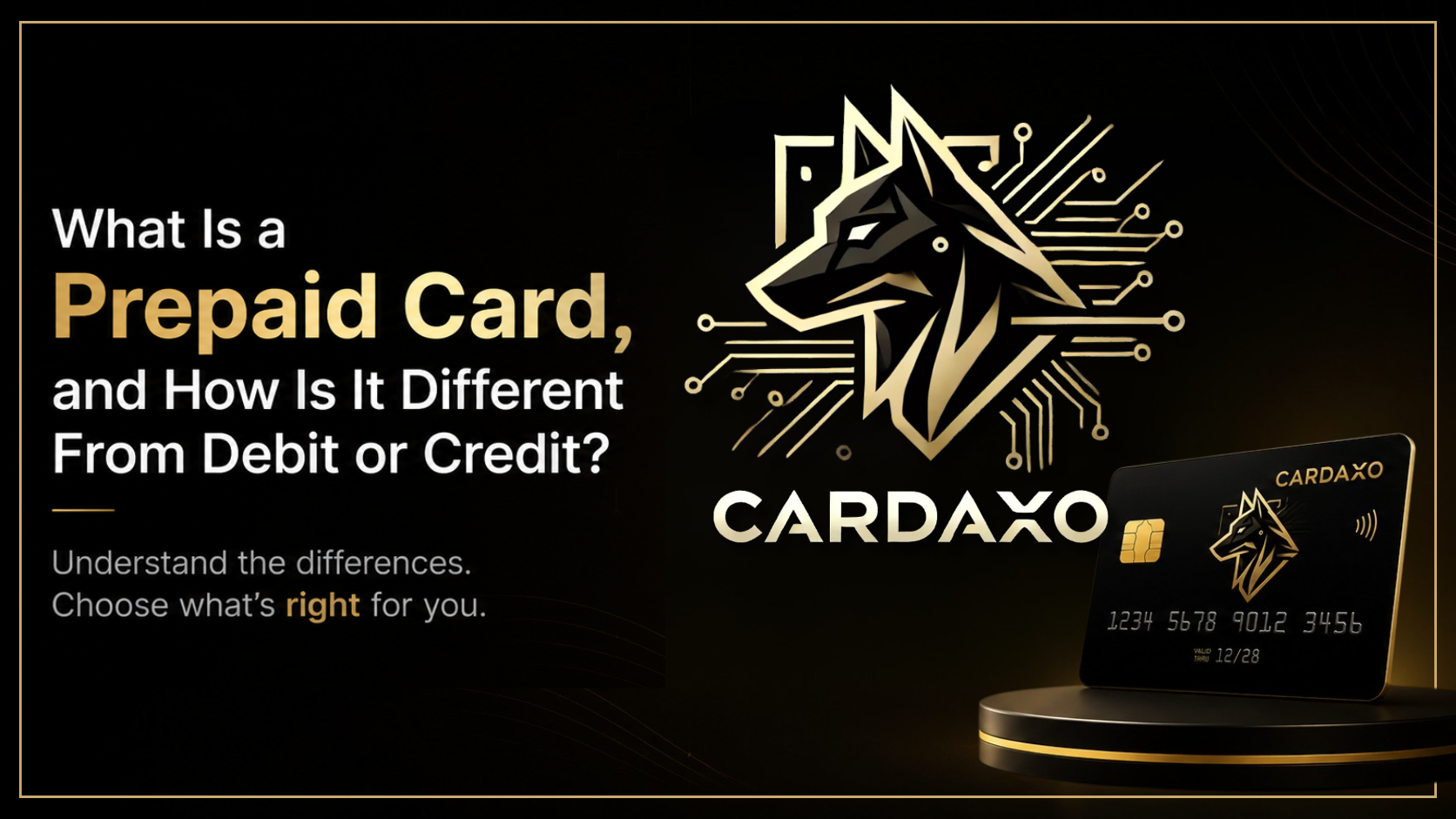 Prepaid card compared to debit and credit card differences explained